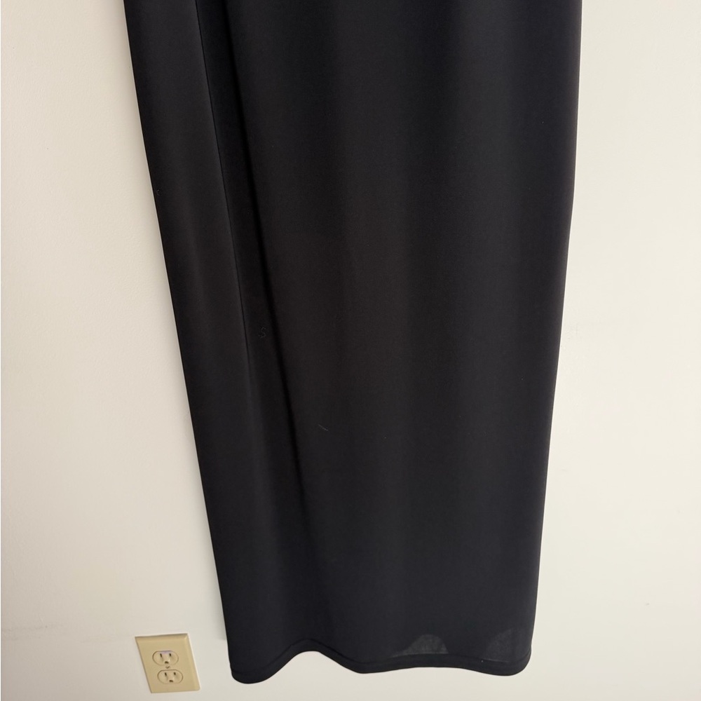 Vintage 90s Y2K Merona Black Sleeveless Maxi Dress, Made in USA, Women's Medium - Picture 3 of 7